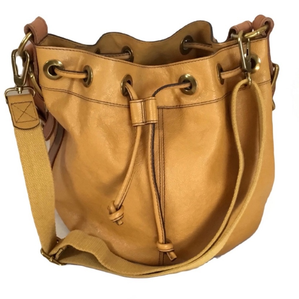 Fossil Vintage Reissue Maddox Leather Bucket Bag